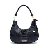 Retro Crocodile Pattern Shoulder Saddle Bag - Shah S. Sahota